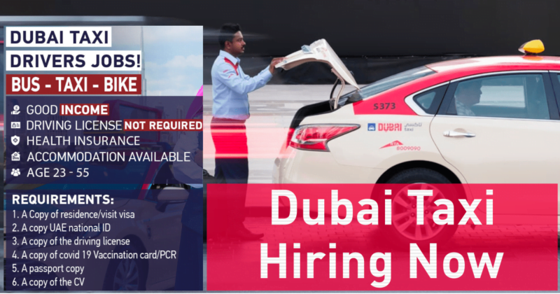 National Taxi Driver Jobs in Dubai 2023 Apply Online